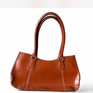 Vintage Brown Leather Handbag